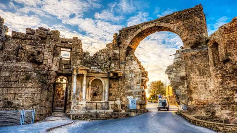 side old town gate