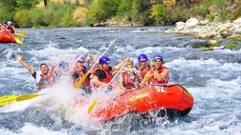 rafting with children okurcalar