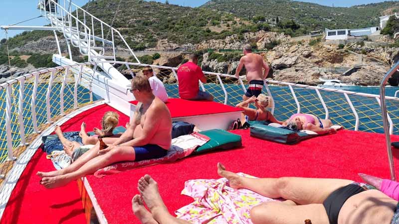 no music boat tour in okurcalar