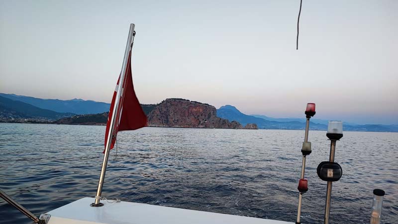 sunset on yacht okurcalar