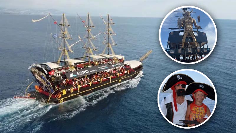 okurcalar pirate boat trip